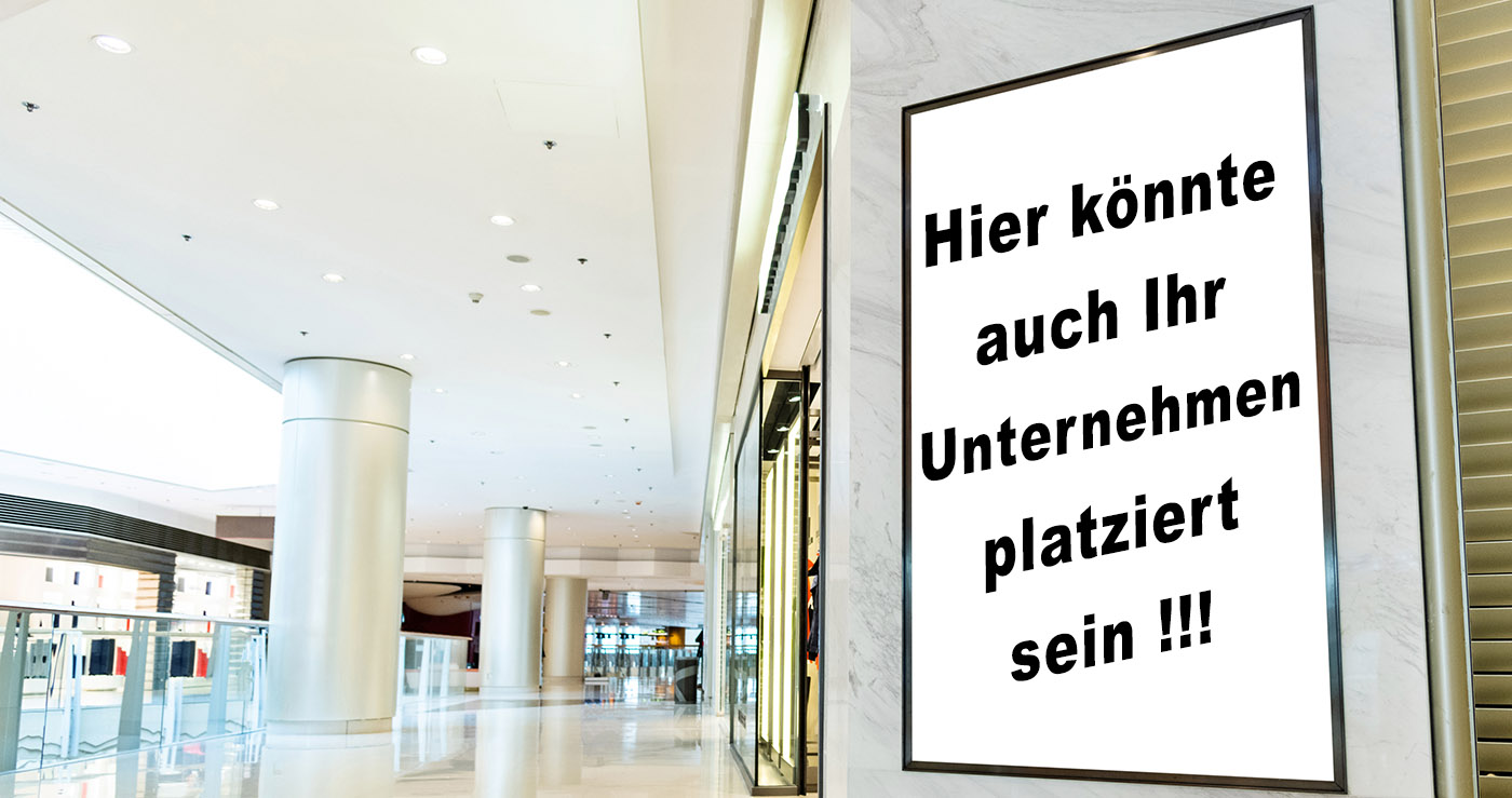 Hier könnet auch Ihre Werbung stehen